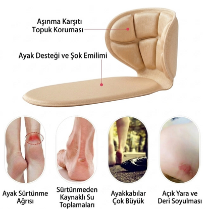 Topuk Vurma Önleyici Ve Daraltıcı Ayakkabı Pedi