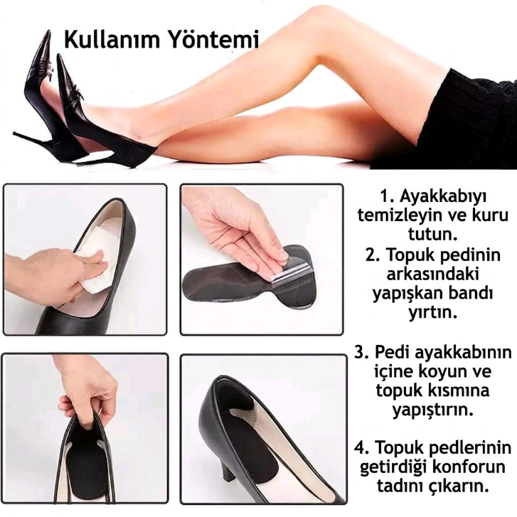 Topuk Vurma Önleyici Ve Daraltıcı Ayakkabı Pedi