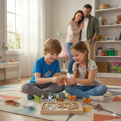 Sepetvakti™ Eğitici 3D Hayvan Figürlü Puzzle Oyuncak - Çocuk Maket Aktivite Seti