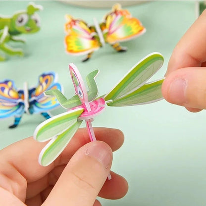 Sepetvakti™ Eğitici 3D Hayvan Figürlü Puzzle Oyuncak - Çocuk Maket Aktivite Seti